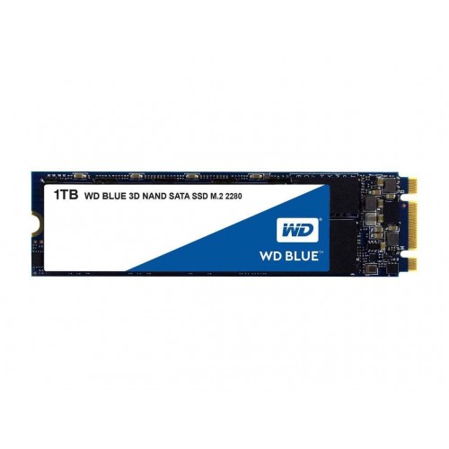 Western Digital 1TB Blue 3D NAND Internal SSD - SATA III 6Gb/s M.2 2280 Solid State Drive - WDS100T2B0B